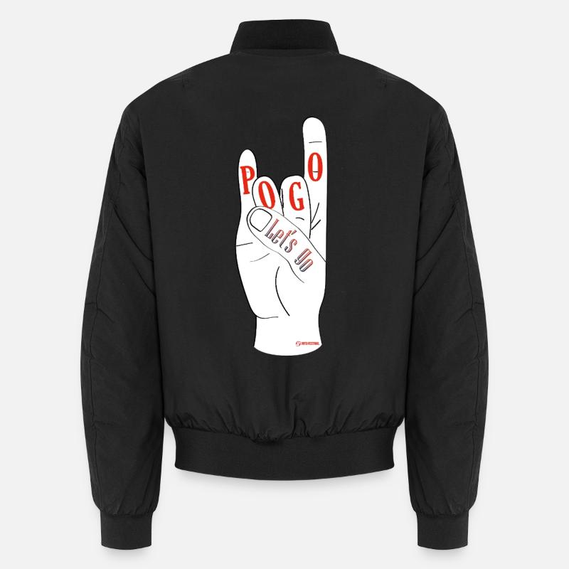 Let's Go Pogo - Unisex Bomber Jacket - black
