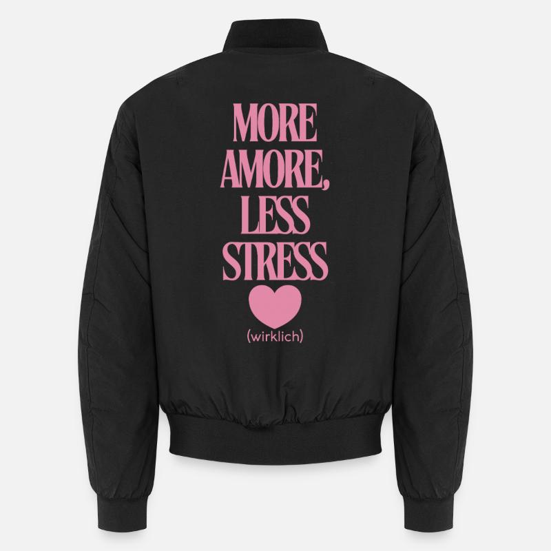 Plus d’amour, moins de stress Bomber unisexe