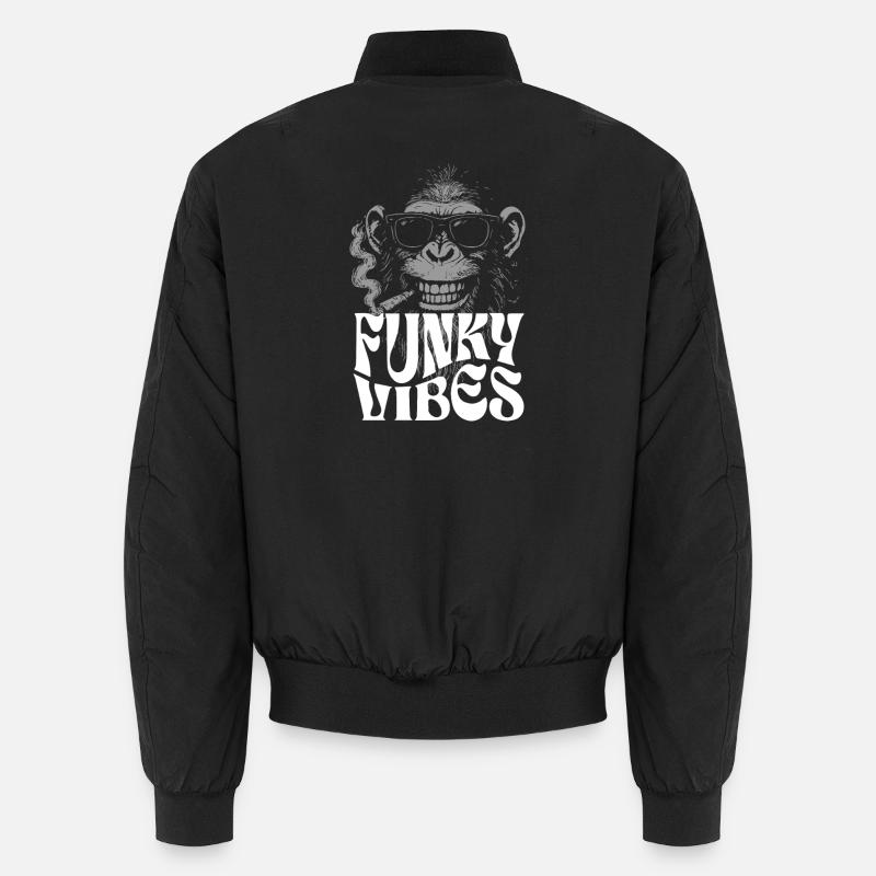 Monkey Funk Vibes - Unisex Bomberjacke - Schwarz