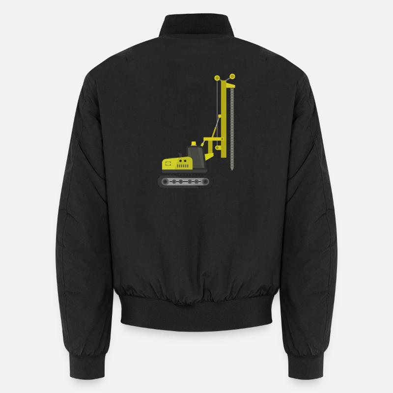 Crawler drilling rig Unisex Bomber Jacket