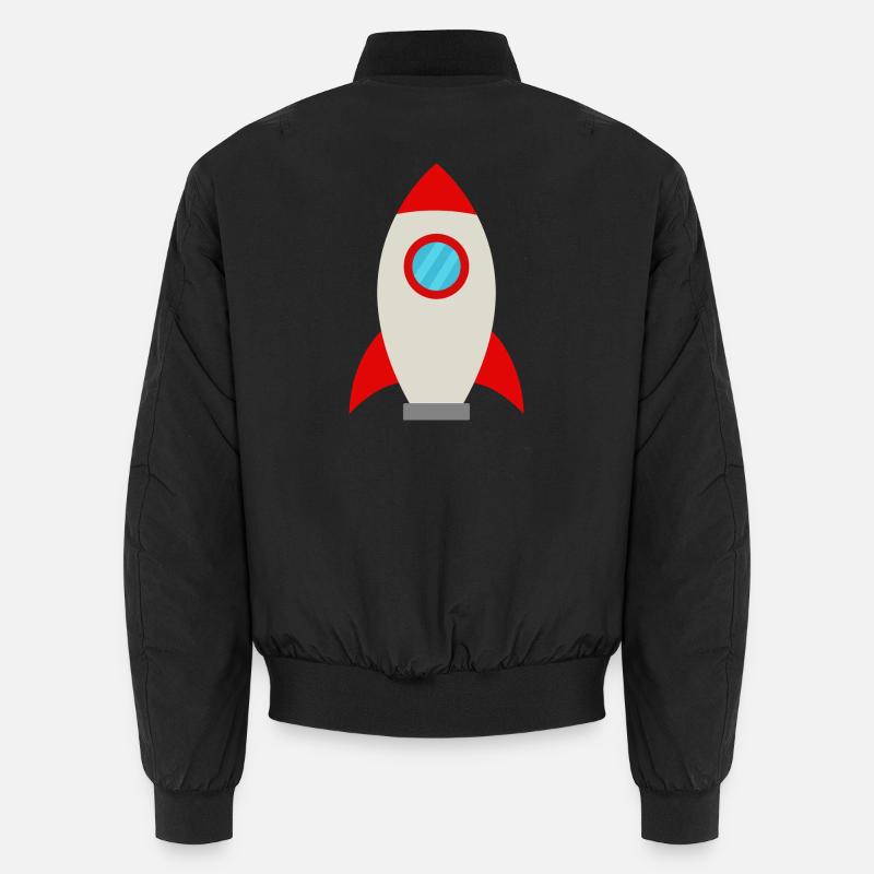 Espace fusée - Bomber unisexe - noir