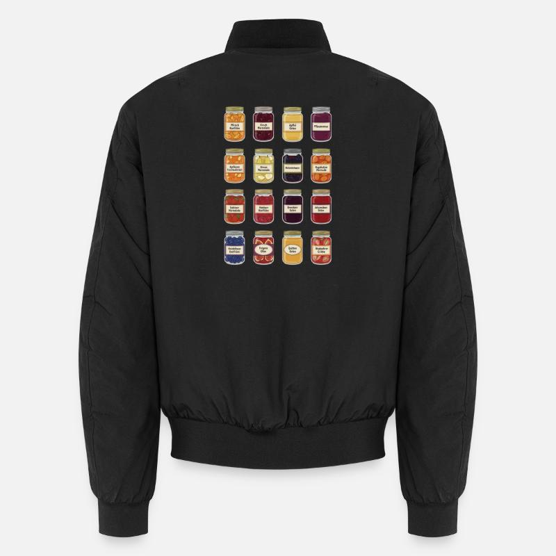 Jam in a jar - Unisex Bomber Jacket - black