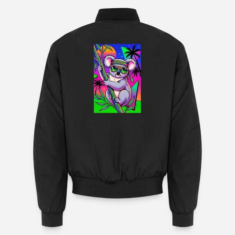 Koala - Unisex Bomberjacke - Schwarz