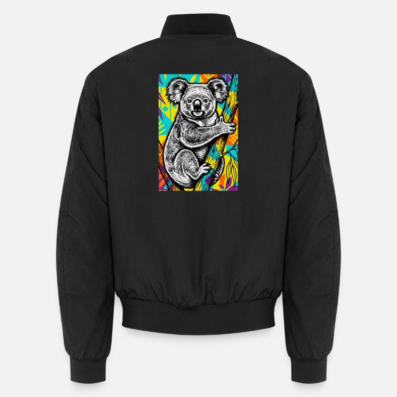 Koala - Unisex Bomberjacke - Schwarz