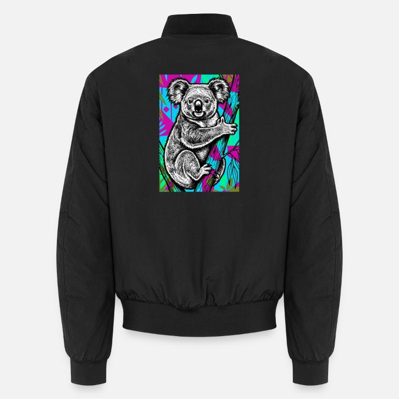 Koala - Unisex Bomber Jacket - black