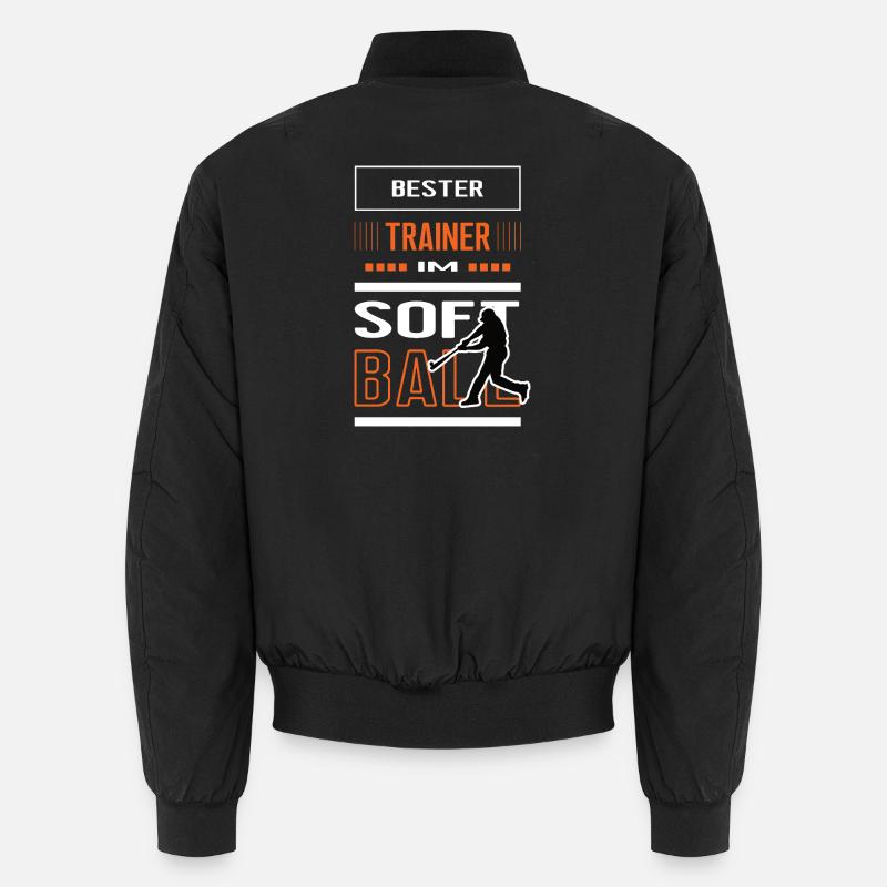 Best Softball Coach Softball Trainer Training Unisex Bomber Jacket