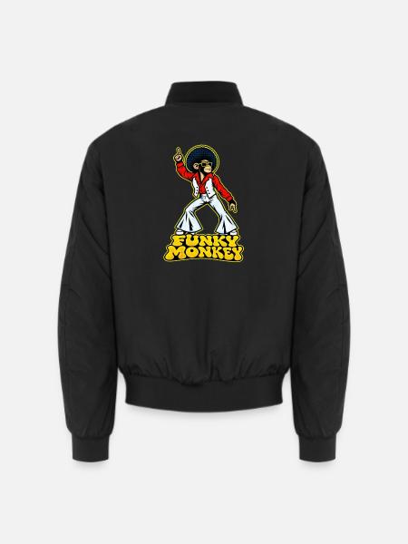 Funky Monkey - Unisex Bomberjacke - Schwarz