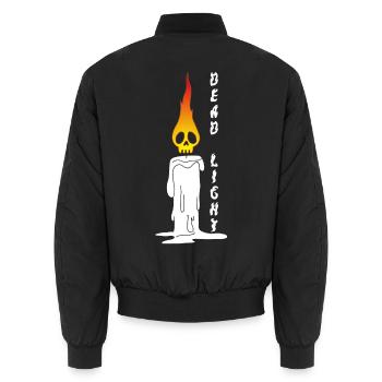 Dead Light - Unisex Bomberjacke - Schwarz - Hinten - AI Model Male 185 light (185cm)