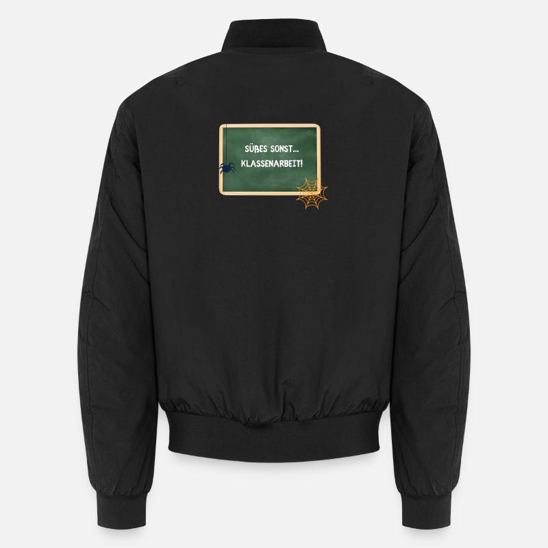 Sweets Otherwise Classwork - Halloween Teacher - Unisex Bomber Jacket - black