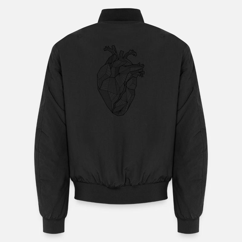 Herz Unisex Bomberjacke