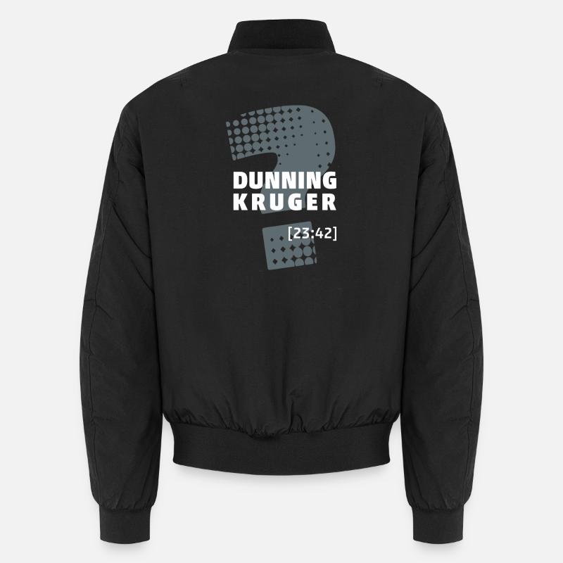 Dunning Kruger - Unisex Bomberjacke - Schwarz