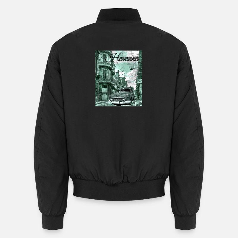 Havanna Cuba - Unisex Bomberjacke - Schwarz