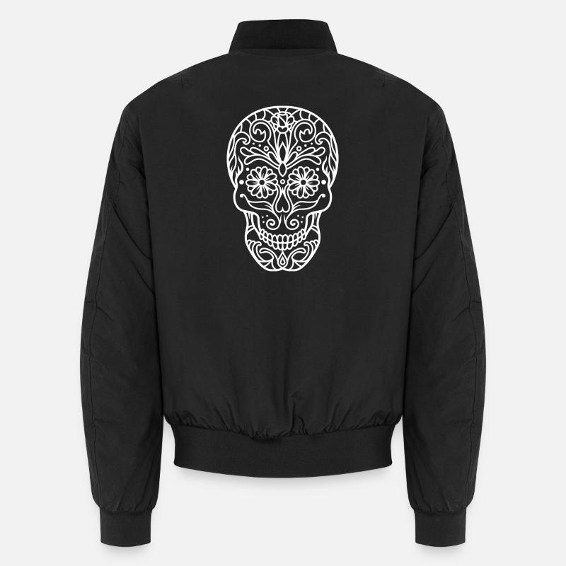 Schädel in Mandala-Optik. Unisex Bomberjacke