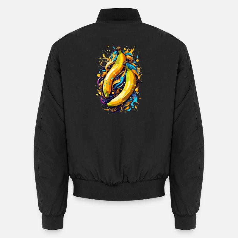 Bananes - Bomber unisexe - noir