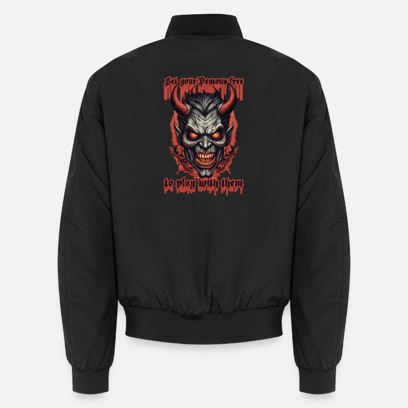 Demons to play with - Unisex Bomber Jacket - black