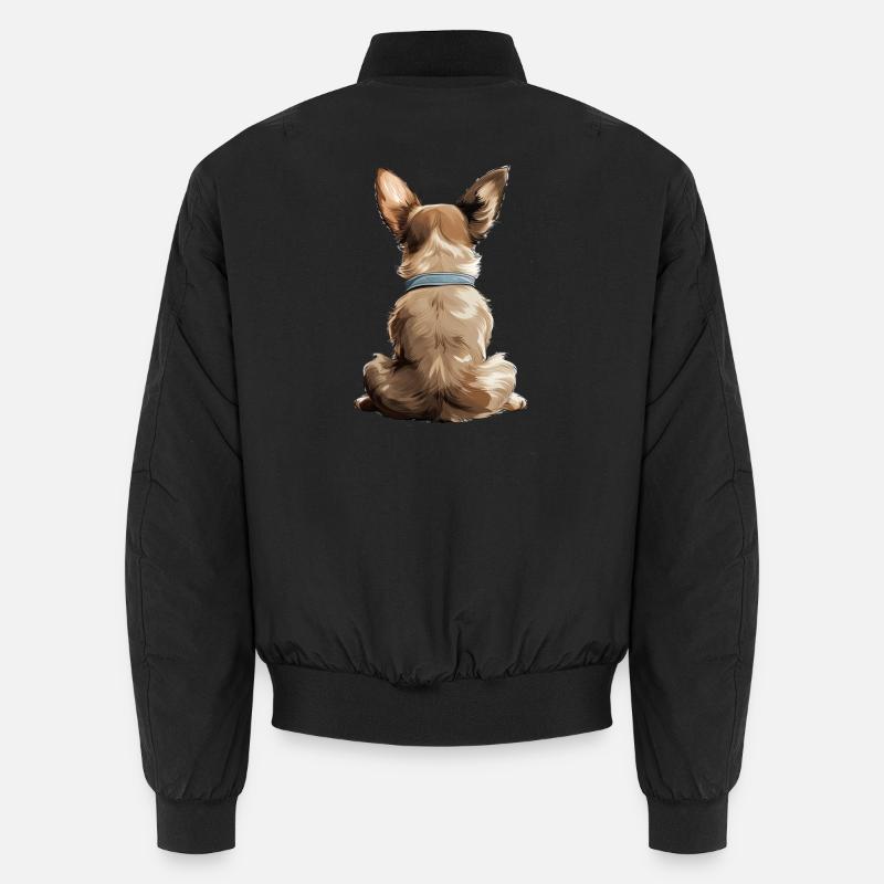 Chihuahua - Unisex Bomberjacke - Schwarz