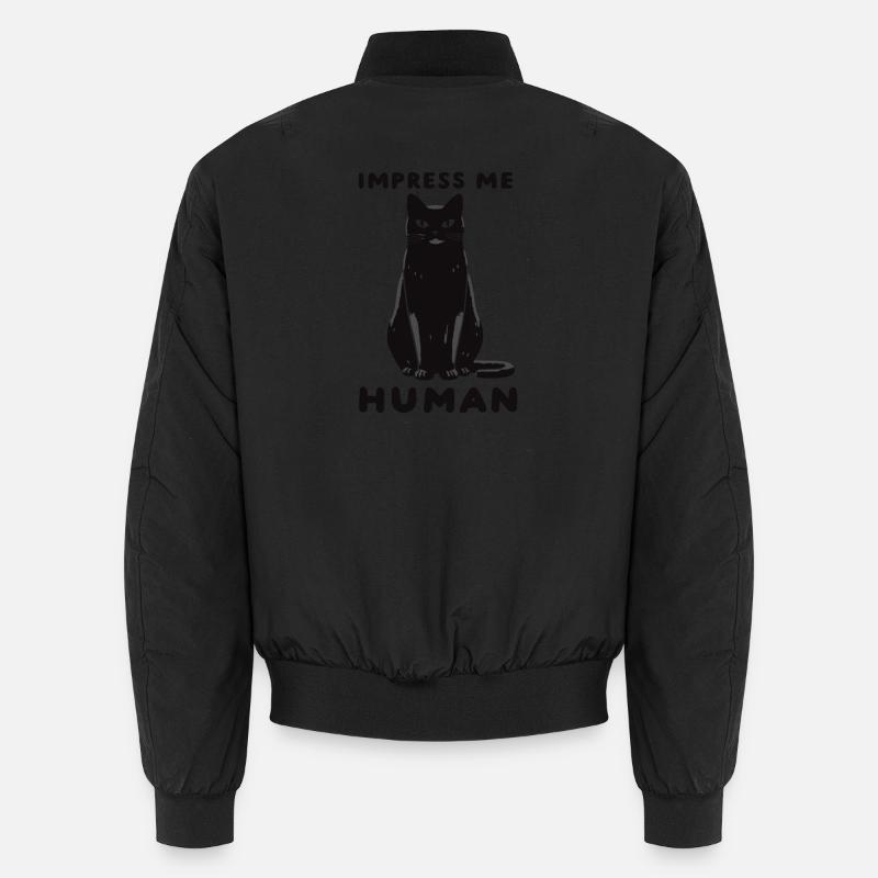 Impress Me Human - Amour de chat, ouvre-boîte Bomber unisexe