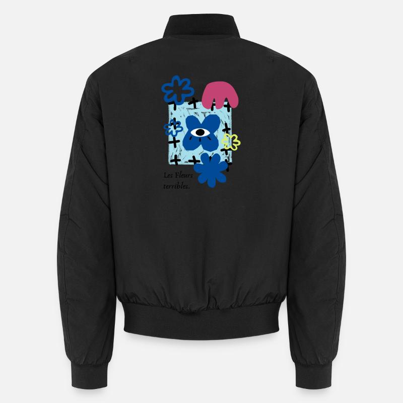 Les Fleurs terribles | maximalistischer Retro-Blumenspaß Unisex Bomberjacke