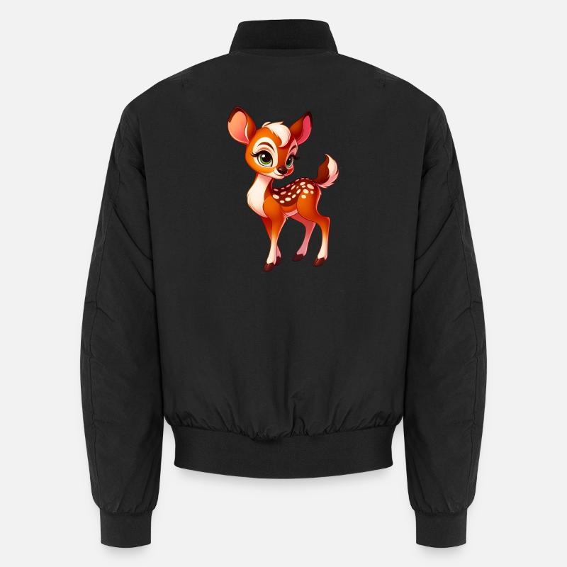 Fawn - Unisex Bomber Jacket - black