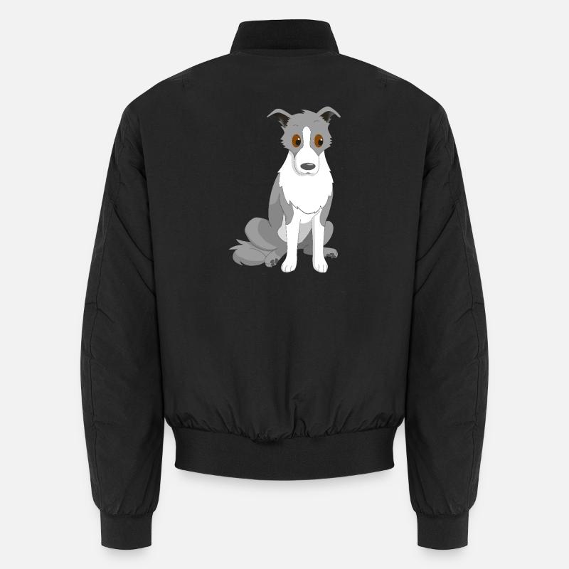 Border Collie Œil latéral Bomber unisexe
