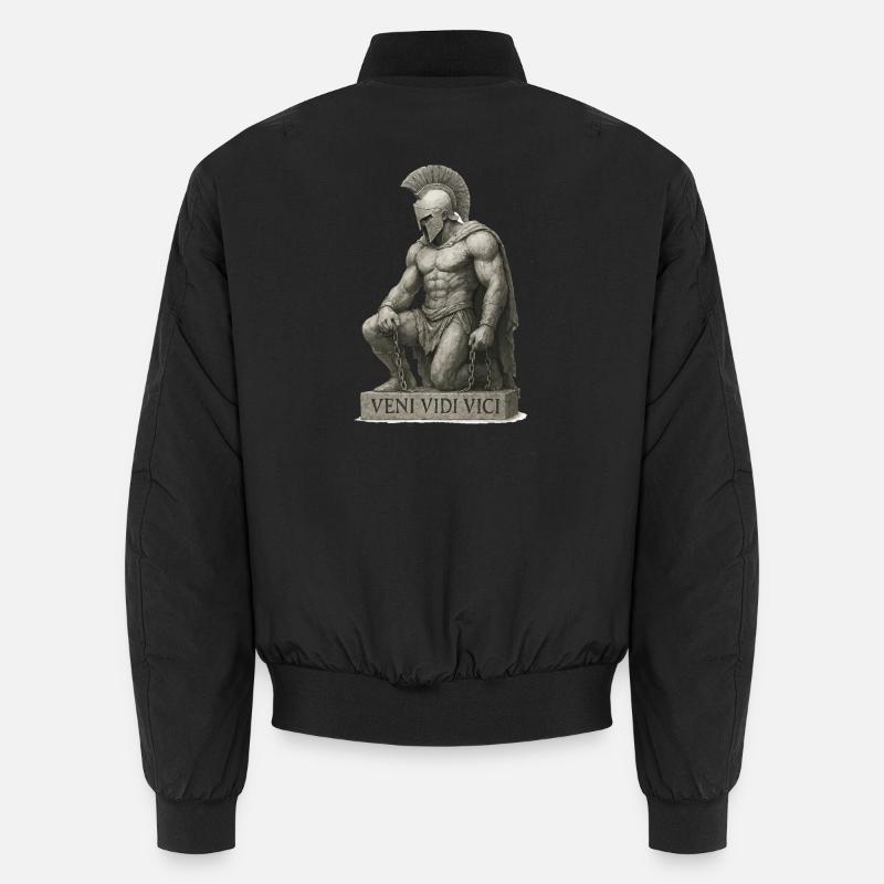 Römischer Krieger Gladiator - Unisex Bomberjacke - Schwarz
