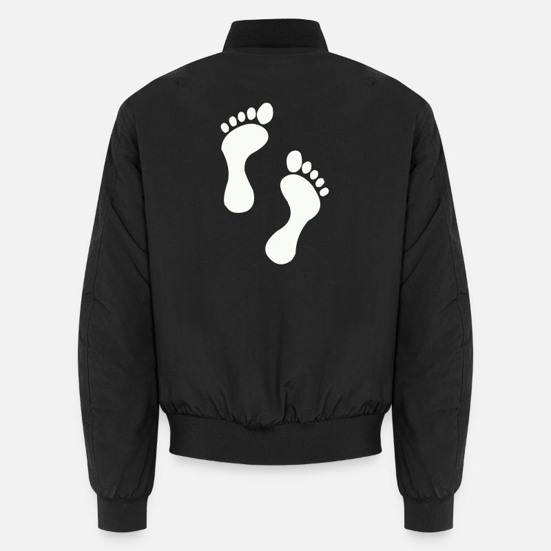 Small feet, big dreams - Unisex Bomber Jacket - black