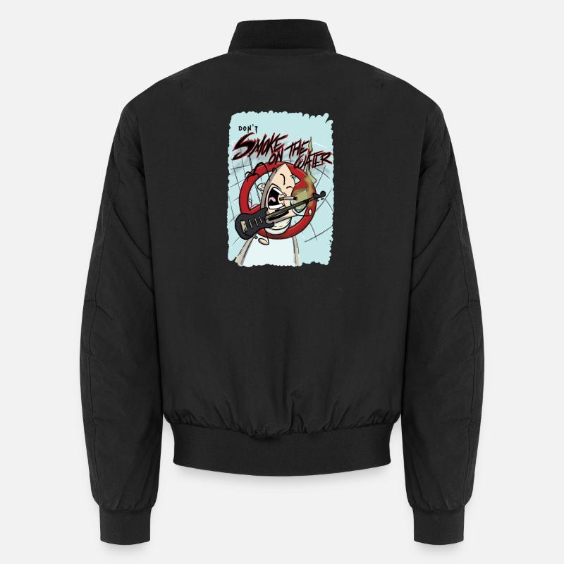 don't Somke on the water - Bomber unisexe - noir