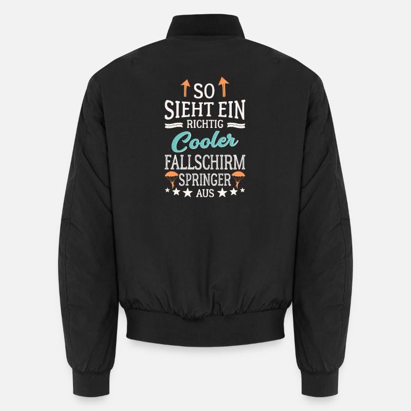 This is what a really cool skydiver looks like Unisex Bomber Jacket