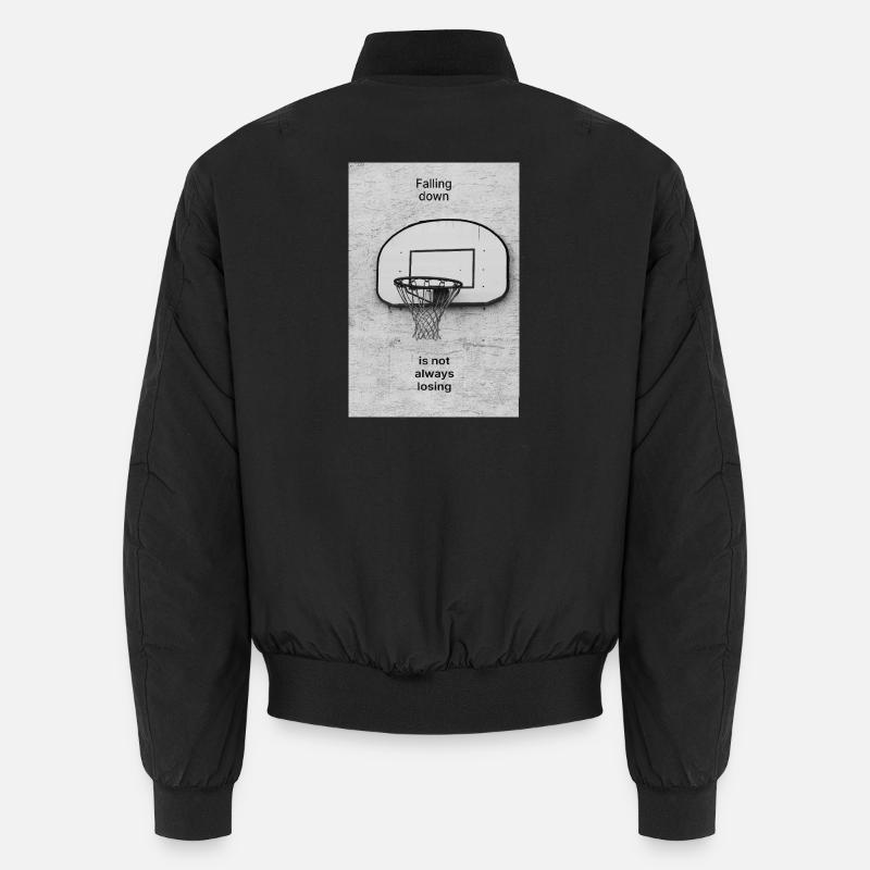 Falling Down Is Not Always Losing – Poster Unisex Bomberjacke