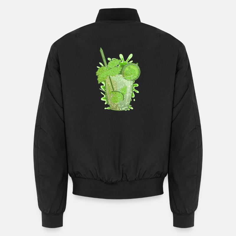 Mojito labyrinthe (contour blanc) Bomber unisexe