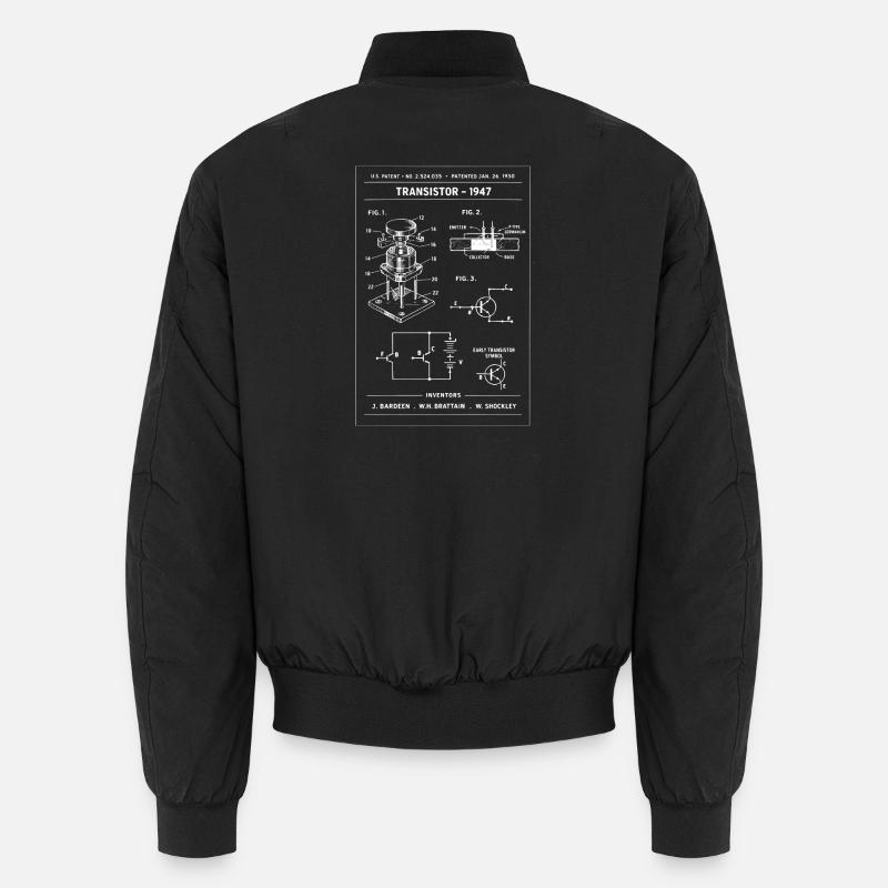 Transistor Patent Blueprint Unisex Bomber Jacket
