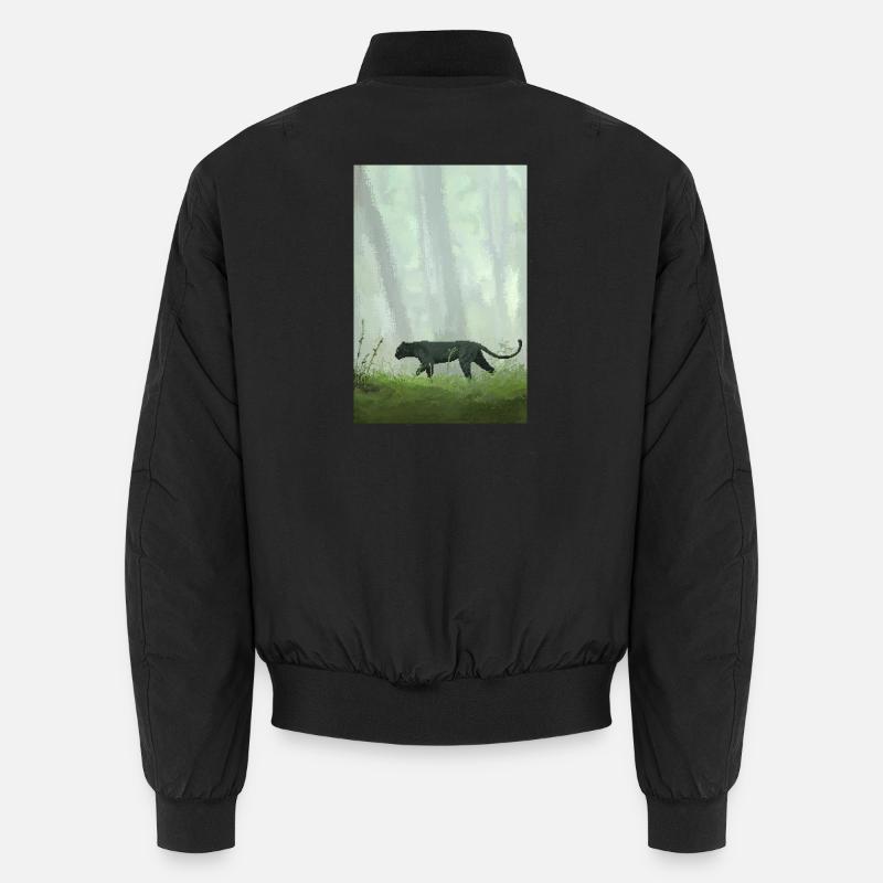 Panthère de la jungle rétro en pixel art Bomber unisexe