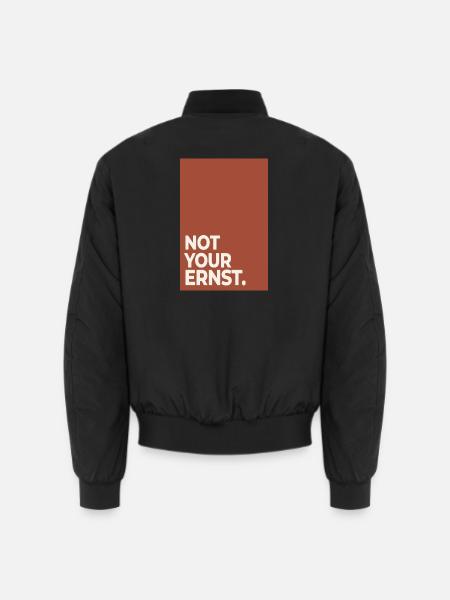 Not Your Ernst – Terracotta Minimal Art - Unisex Bomberjacke - Schwarz
