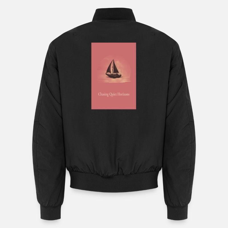 Chasing Quiet Horizons Sail Poster Unisex Bomber Jacket