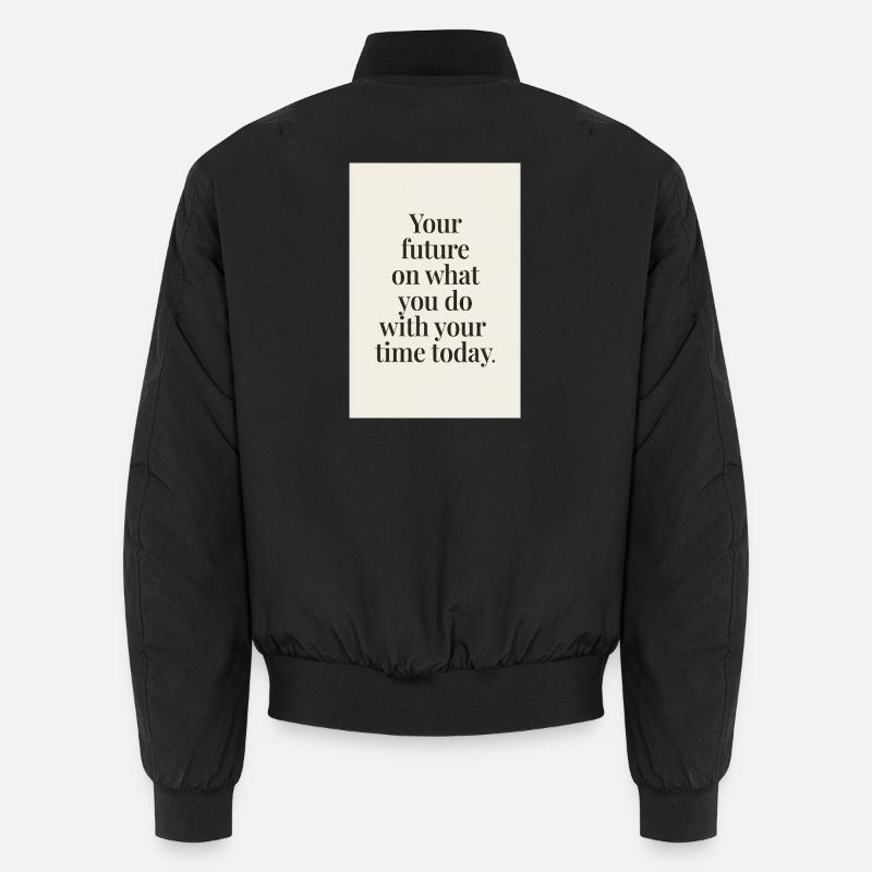 Votre avenir dépend d’un devis minimal avec empattement Bomber unisexe