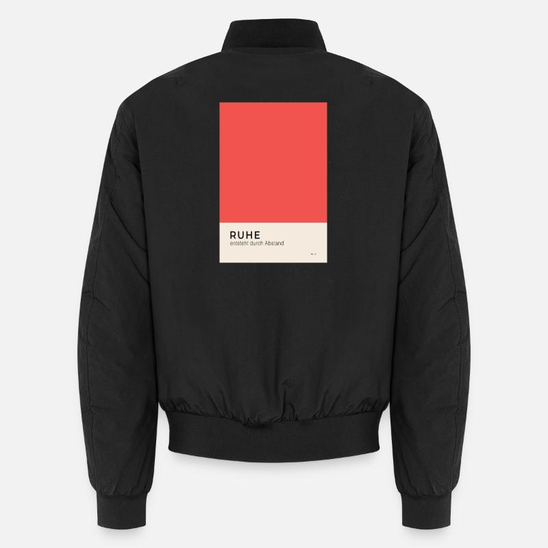 Ruhe entsteht durch Abstand Poster Unisex Bomberjacke