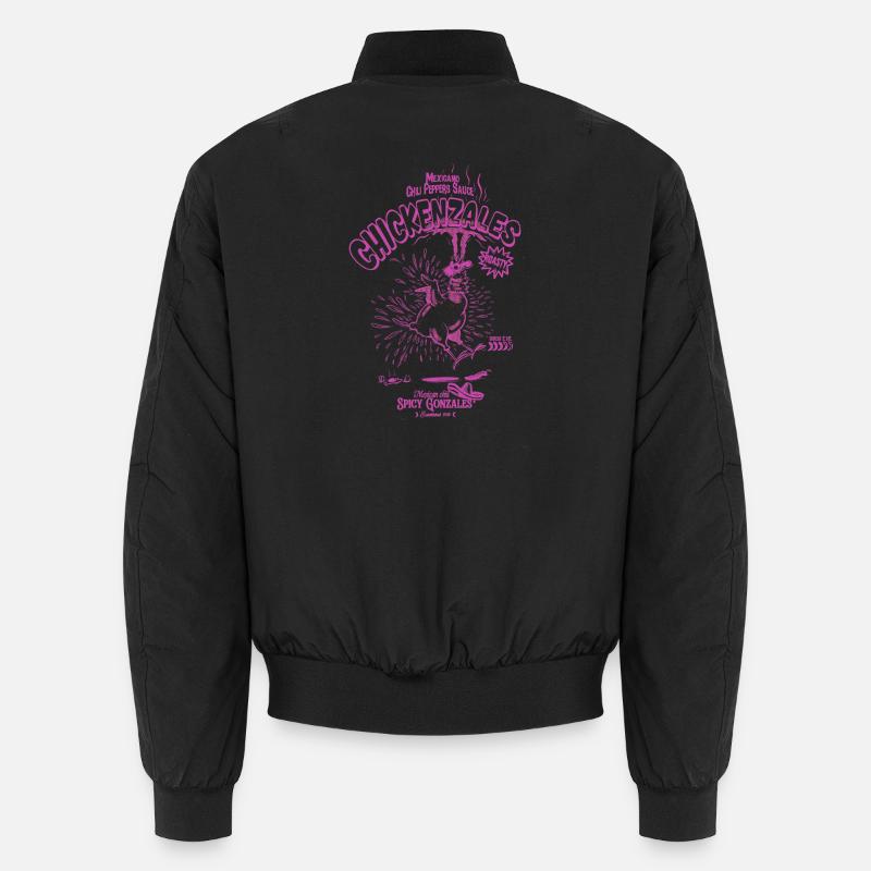 Poulet Pimenté Retro Violet Bomber unisexe