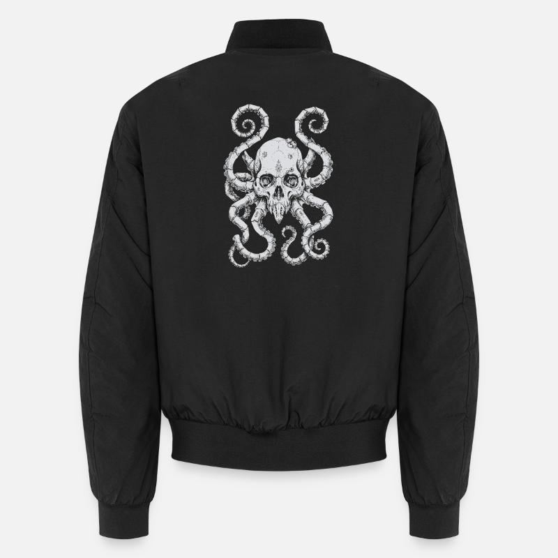 Kraken Skull Tide Unisex Bomber Jacket