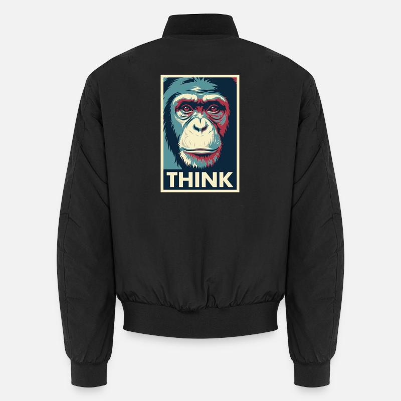 Affiche pop art Monkey Thinking Bomber unisexe