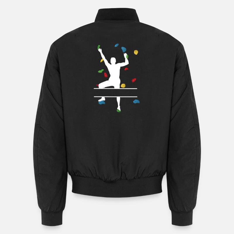 Kletterwandmann White – Custom Climber Unisex Bomberjacke