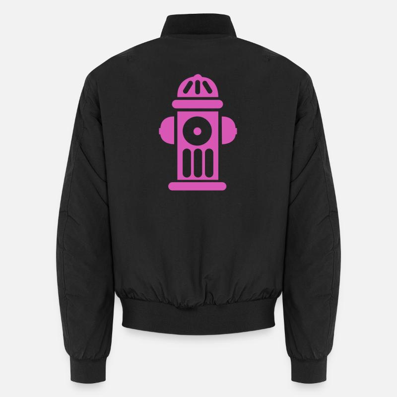 Magenta Fire Hydrant Pop Art Icon Unisex Bomber Jacket