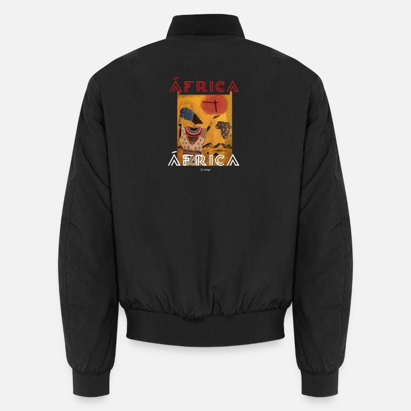 Afrika - Unisex Bomberjacke - Schwarz