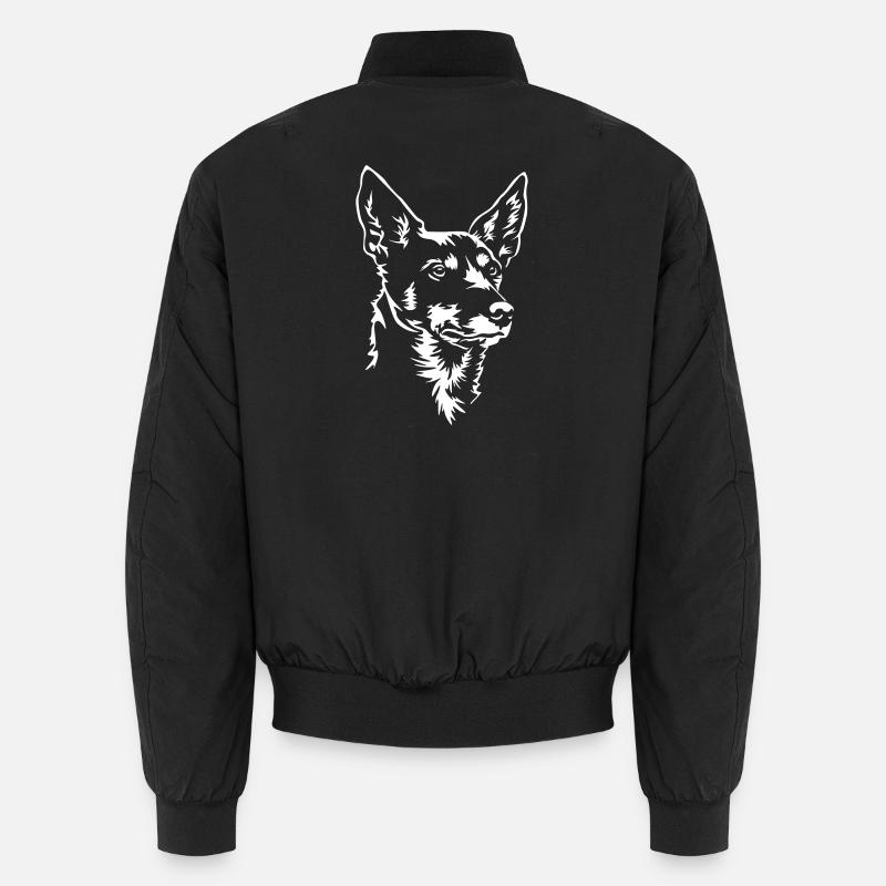 Tête de Kelpie australienne "Black Edition" Bomber unisexe