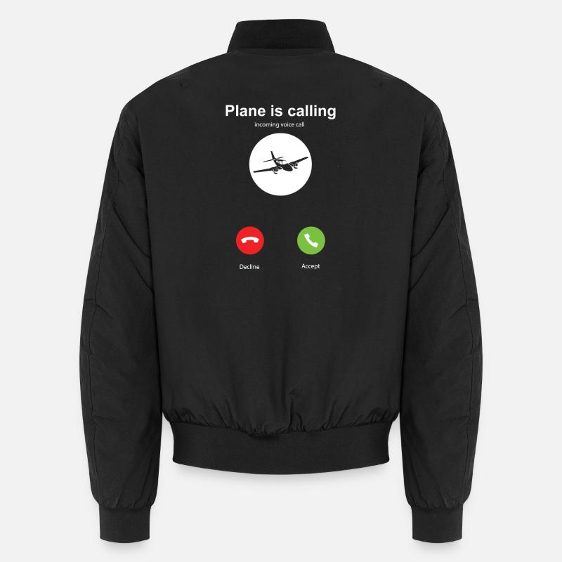 Mein Flugzeug ruft Unisex Bomberjacke