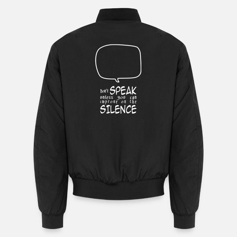 Don’t Speak (sombre) - Bomber unisexe - noir