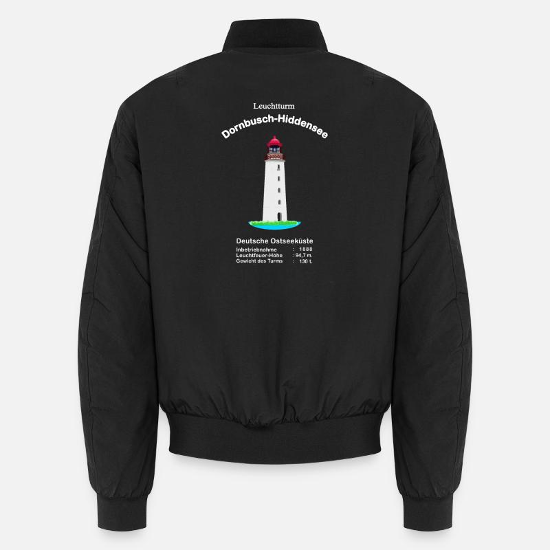 Leuchtturm Dornbusch, Insel Hiddensee, Ostseeküste Unisex Bomberjacke
