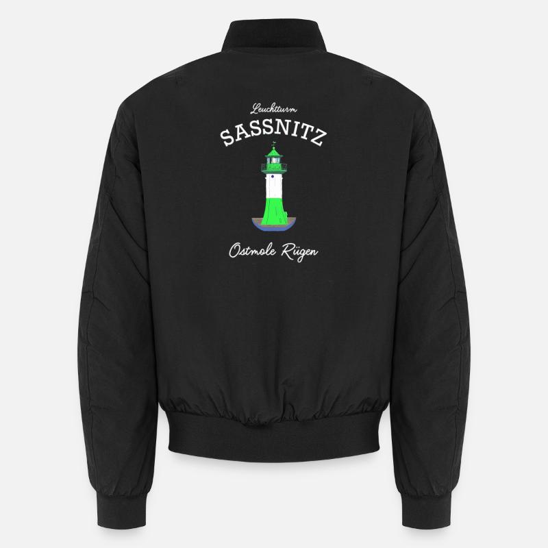 Ruegen, phare Sassnitz Ostmole, mer Baltique Bomber unisexe