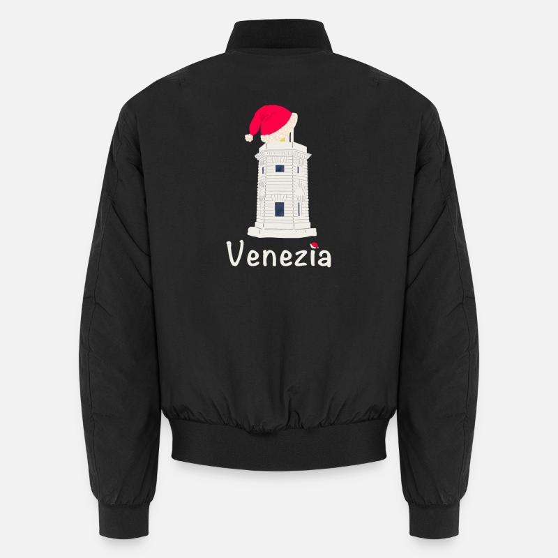 Weihnachten Venedig Leuchtturm SanGiorgio Maggiore Unisex Bomberjacke