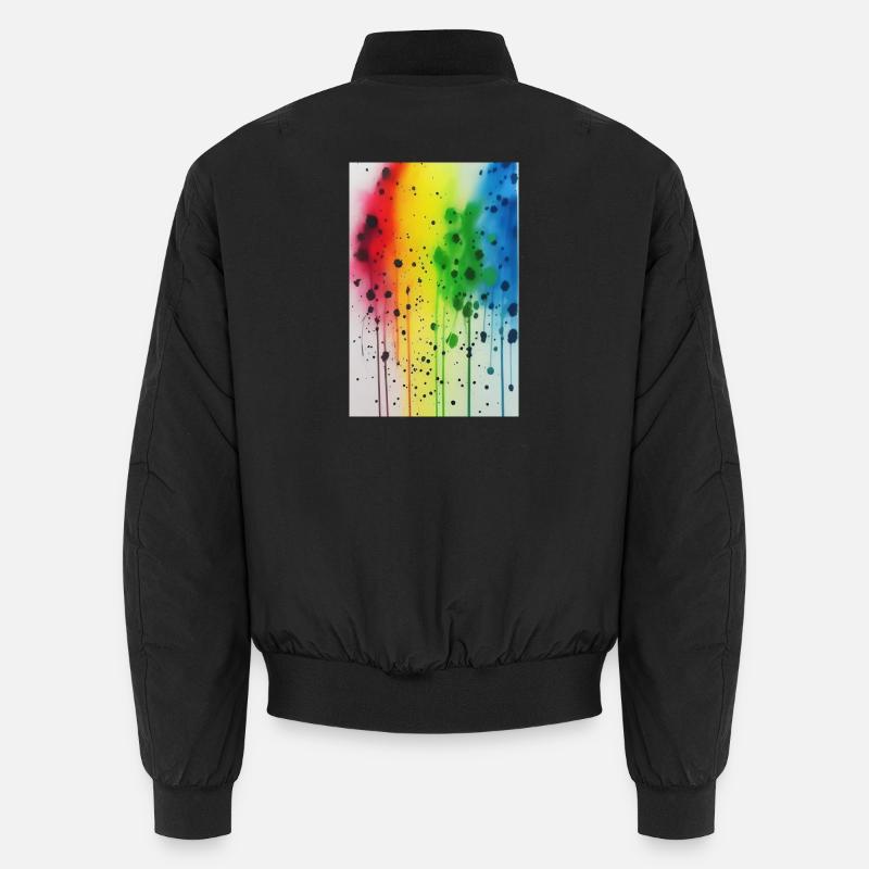 Éclaboussures de peinture - Bomber unisexe - noir