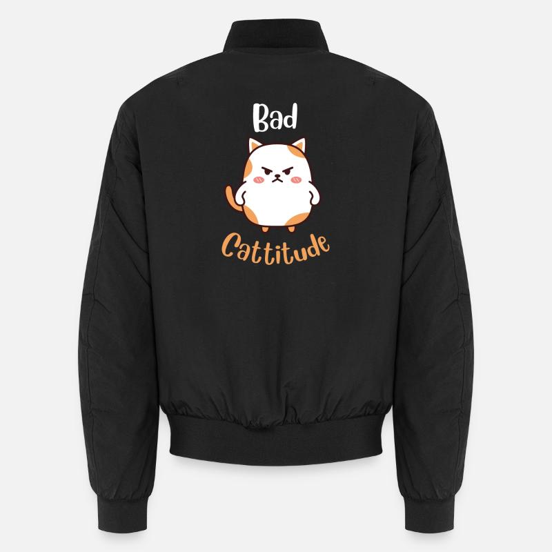 Bad Cattitude Unisex Bomber Jacket